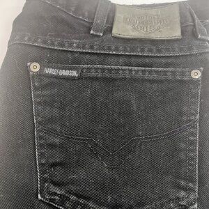 Harley Davidson Jeans Made in USA April 2000 Black Denim Men's 38x32 Biker
